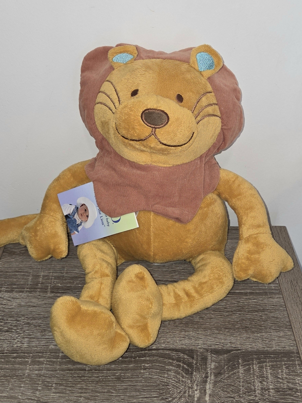 NOJO Lenny The Lion Plush Baby Safe 16" New With Tags.